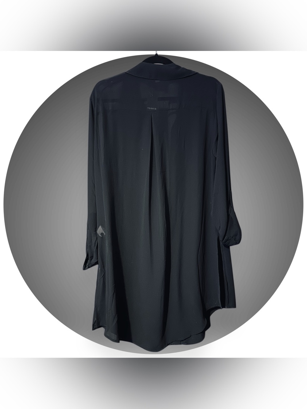 NWT TORRID Sheer Long Sleeve Tunic Shirt - Picture 7 of 8